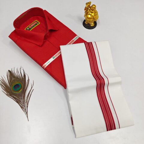 Cotton Shirt & Dhothis 001