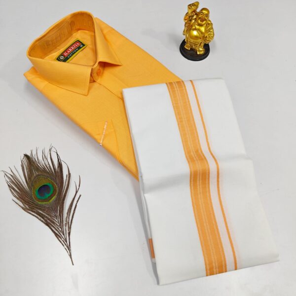 Cotton Shirt & Dhothis 010