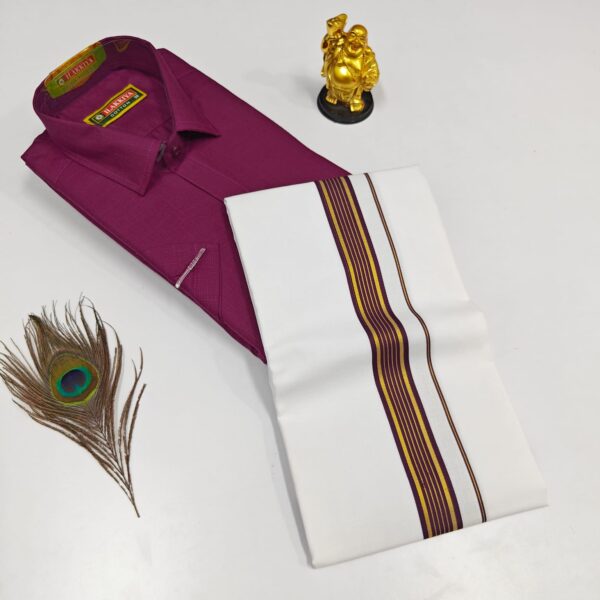 Cotton Shirt & Dhothis 011