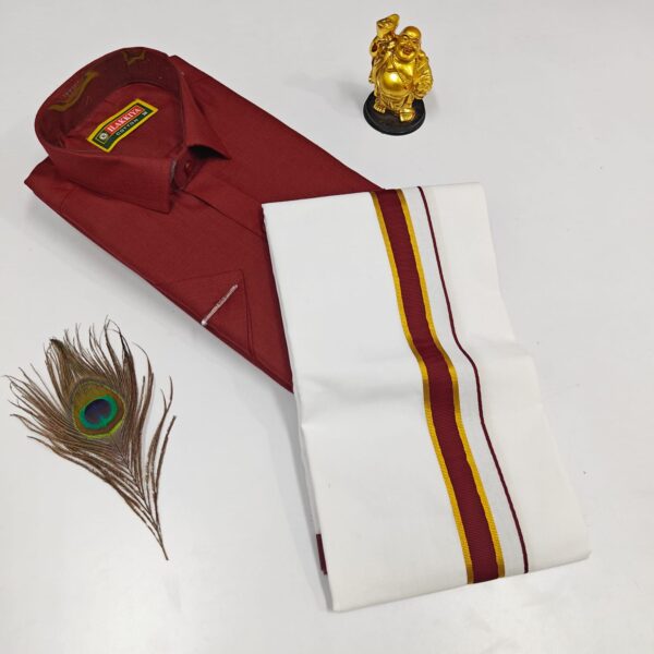 Cotton Shirt & Dhothis 015