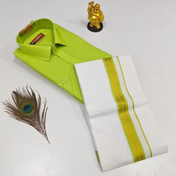 Cotton Shirt & Dhothis 020