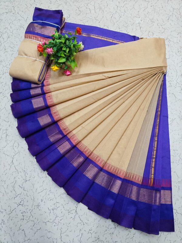 Korvai Border Silk Cotton Sarees 033