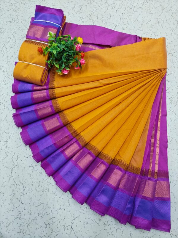 Korvai Border Silk Cotton Sarees 039