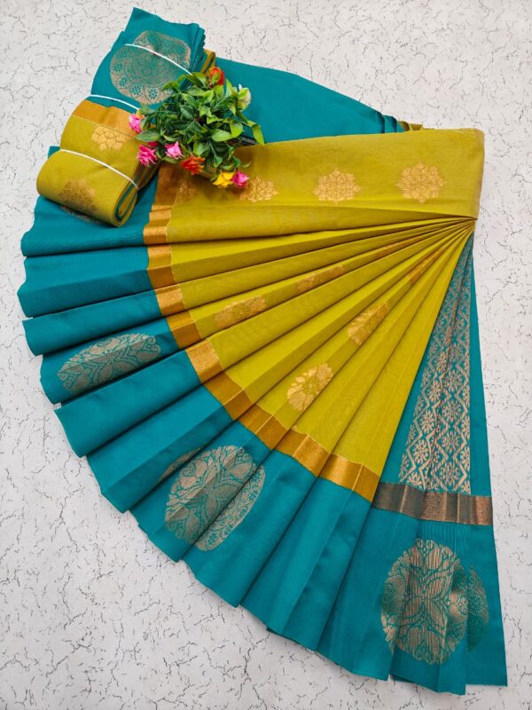 Kotanji Border Silk Cotton Sarees 018