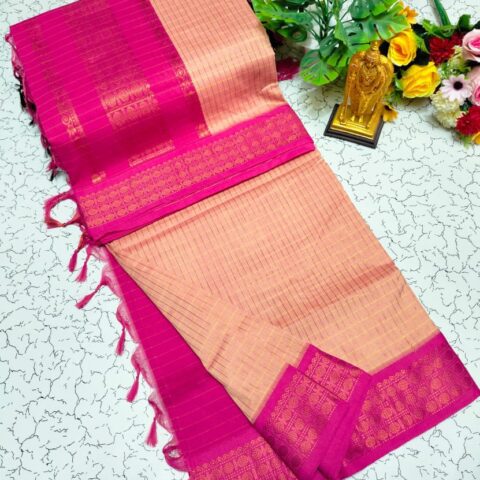 Checked Kalyani Cotton sarees 011