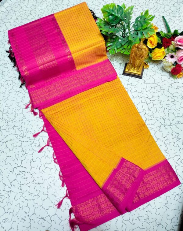 Checked Kalyani Cotton sarees 012