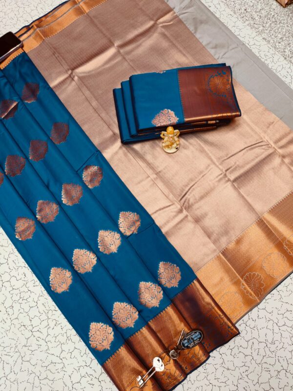 Fancy Bhutta Soft Silk Saree 011