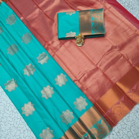 Fancy Bhutta Soft Silk Saree 024