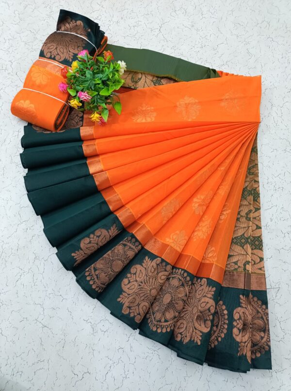 Kotanji Border Silk Cotton Sarees 013