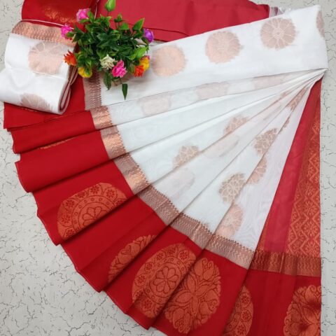 Kotanji Border Silk Cotton Sarees 019