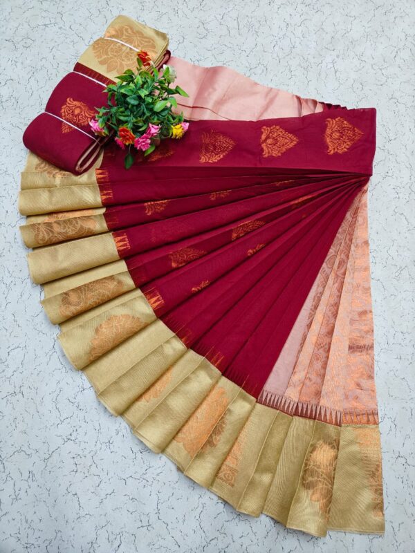 Kotanji Border Silk Cotton Sarees 026