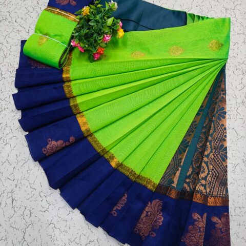 Kotanji Border Silk Cotton Sarees 032