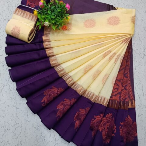 Kotanji Border Silk Cotton Sarees 035