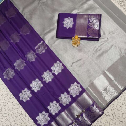 Fancy Bhutta Soft Silk Saree 003