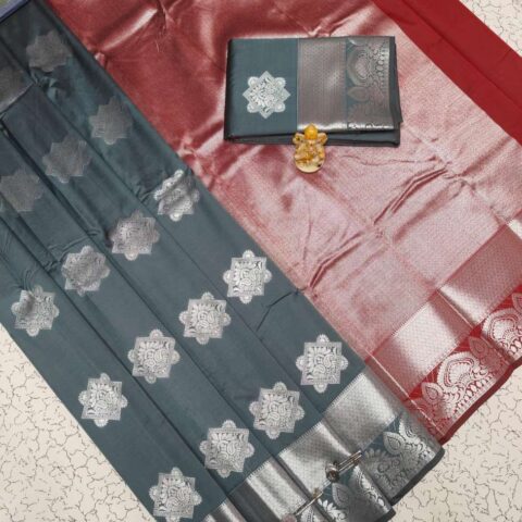 Fancy Bhutta Soft Silk Saree 004