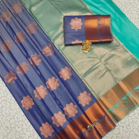 Fancy Bhutta Soft Silk Saree 011