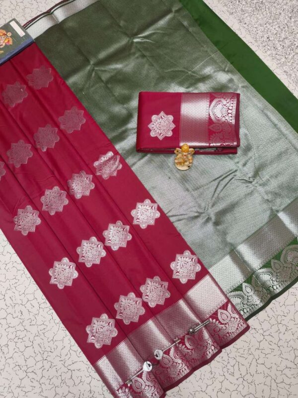 Fancy Bhutta Soft Silk Saree 012