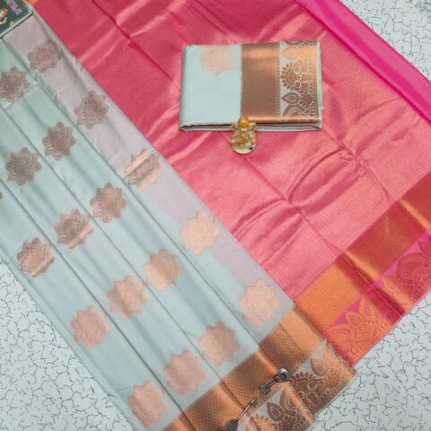 Fancy Bhutta Soft Silk Saree 015