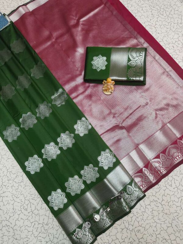 Fancy Bhutta Soft Silk Saree 021