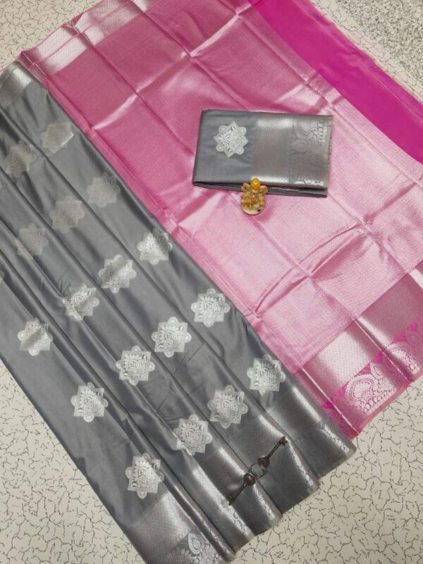 Fancy Bhutta Soft Silk Saree 025