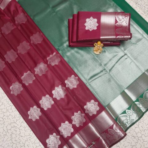 Fancy Bhutta Soft Silk Saree 030