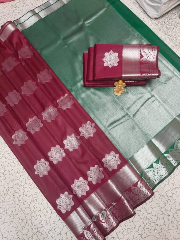 Fancy Bhutta Soft Silk Saree 030