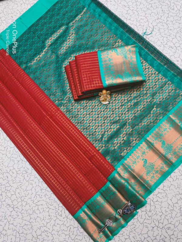 Fancy Butta Big Border Sarees 025