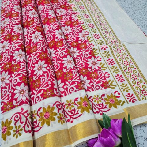 Printed Cotton Sarees 021