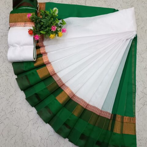 Korvai Border Silk Cotton Sarees 021