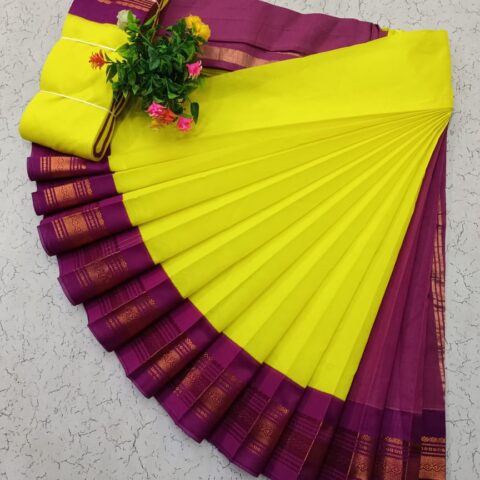 Korvai Border Silk Cotton Sarees 028