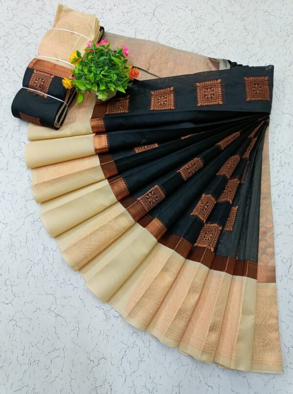 Kotanji Border Silk Cotton Sarees 002