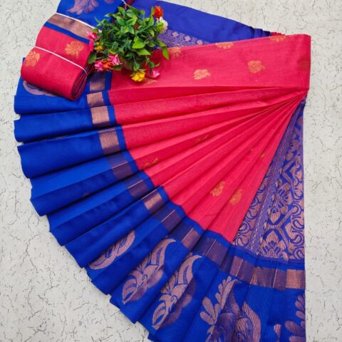 Kotanji Border Silk Cotton Sarees 017