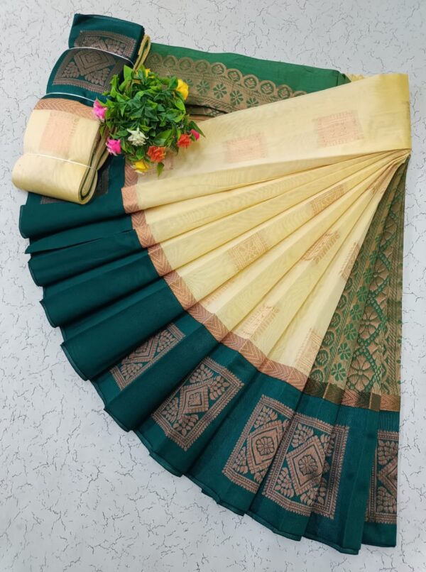 Kotanji Border Silk Cotton Sarees 028