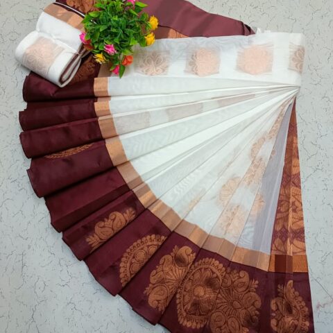 Kotanji Border Silk Cotton Sarees 031