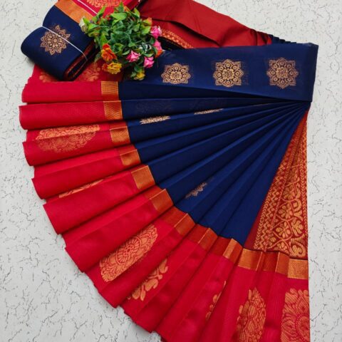 Kotanji Border Silk Cotton Sarees 037