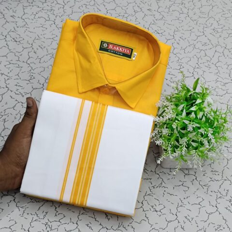 Cotton Shirt & Dhothi 008