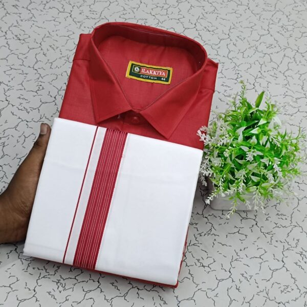 Cotton Shirt & Dhothi 011