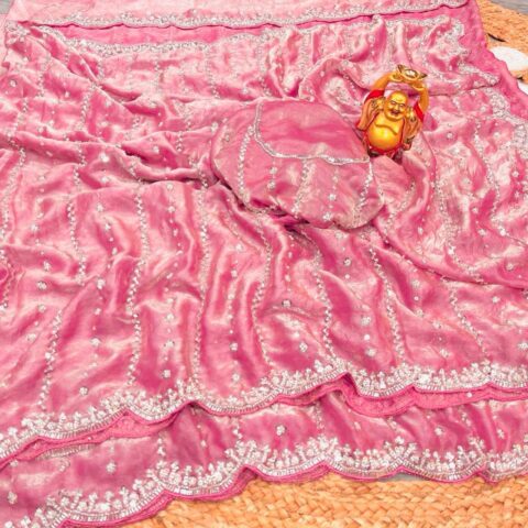 Fancy Embroidery Work Saree 001