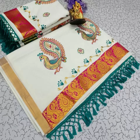 Chettinad cotton 80 count saree – www.vannamayil.com