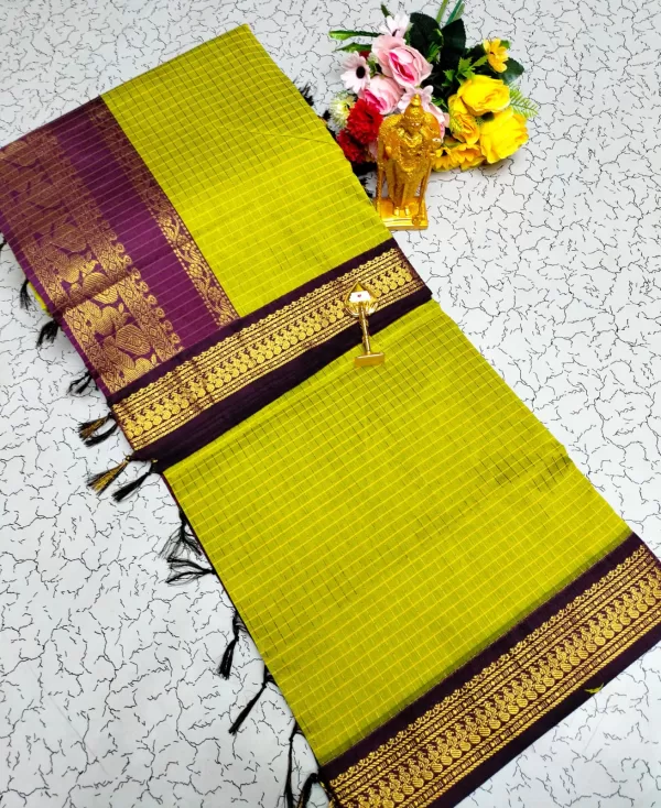 Checked Kalyani Cotton Sarees