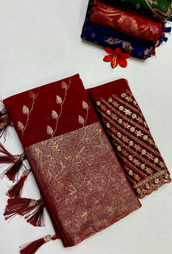 Georjet Fancy Sarees 036