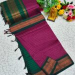 Checked Kalyani Cotton sarees 010