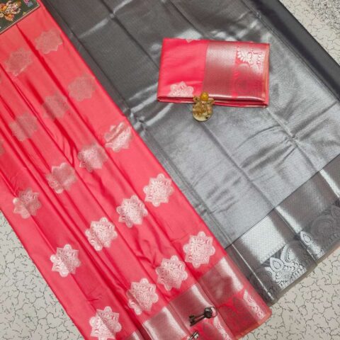 Fancy Bhutta Soft Silk Saree 017