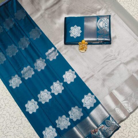 Fancy Bhutta Soft Silk Saree 020