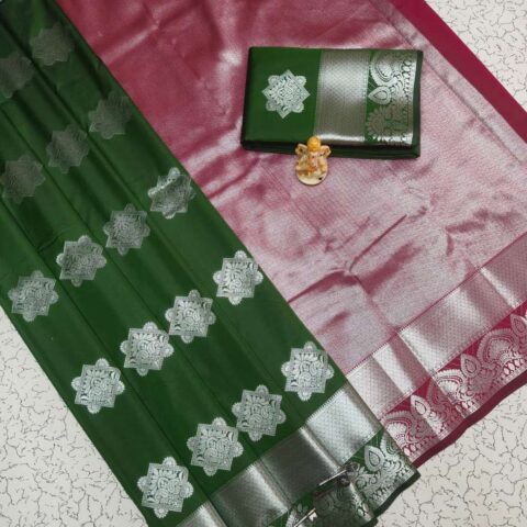 Fancy Bhutta Soft Silk Saree 021