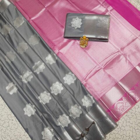 Fancy Bhutta Soft Silk Saree 025