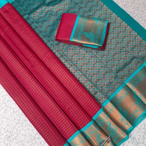 Fancy Butta Big Border Sarees 001