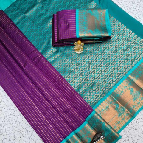 Fancy Butta Big Border Sarees 011