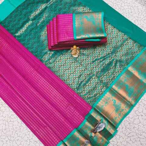 Fancy Butta Big Border Sarees 021