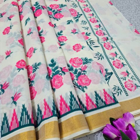 Printed Cotton Sarees 020